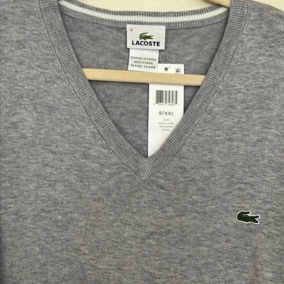 Lacoste V-Neck sweater - Picture 2 of 5